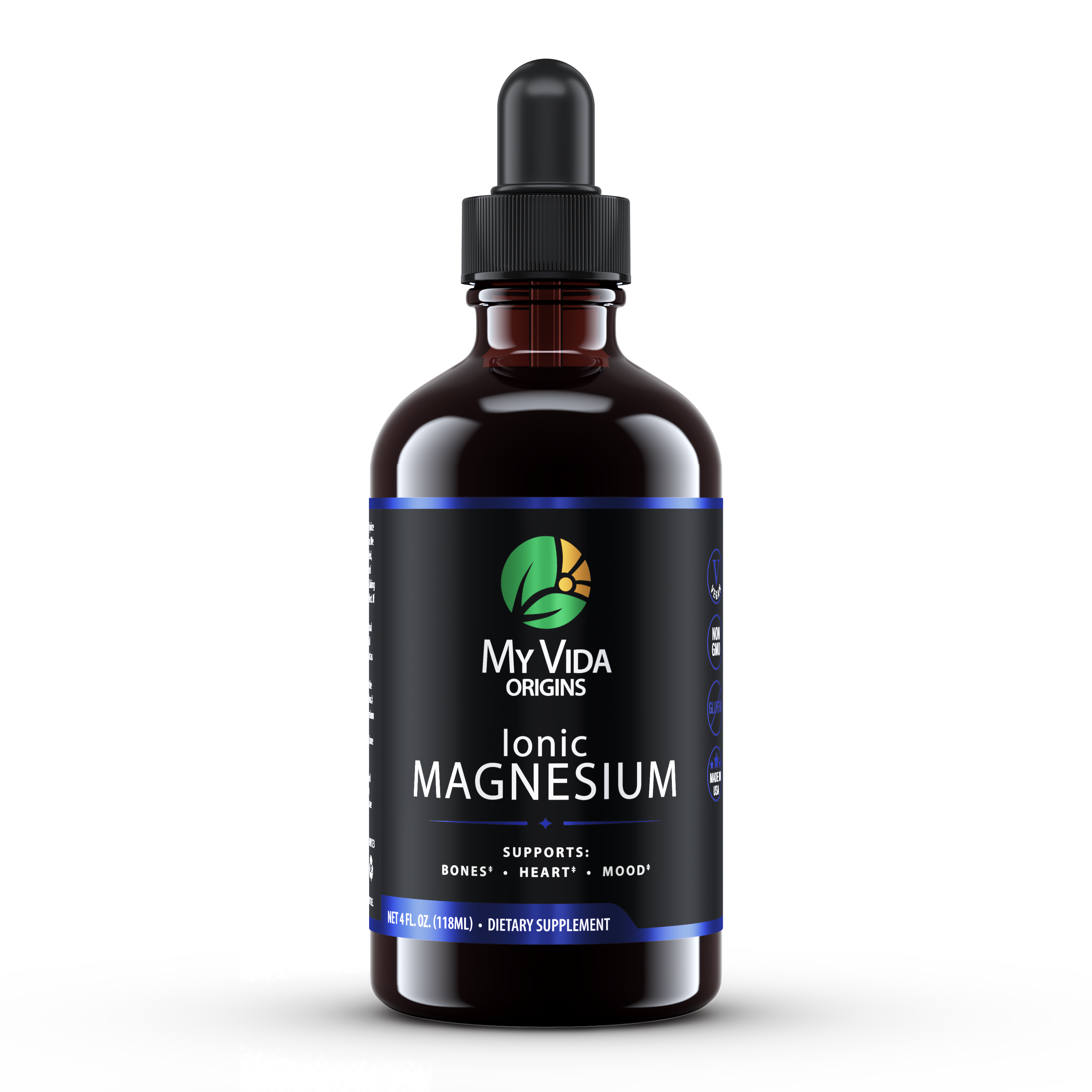 Trace Minerals | Mega-Mag 400 mg Liquid Magnesium Chloride | Supports  Normal Muscle Function | 30 Servings, 4 fl oz (1 Pack)